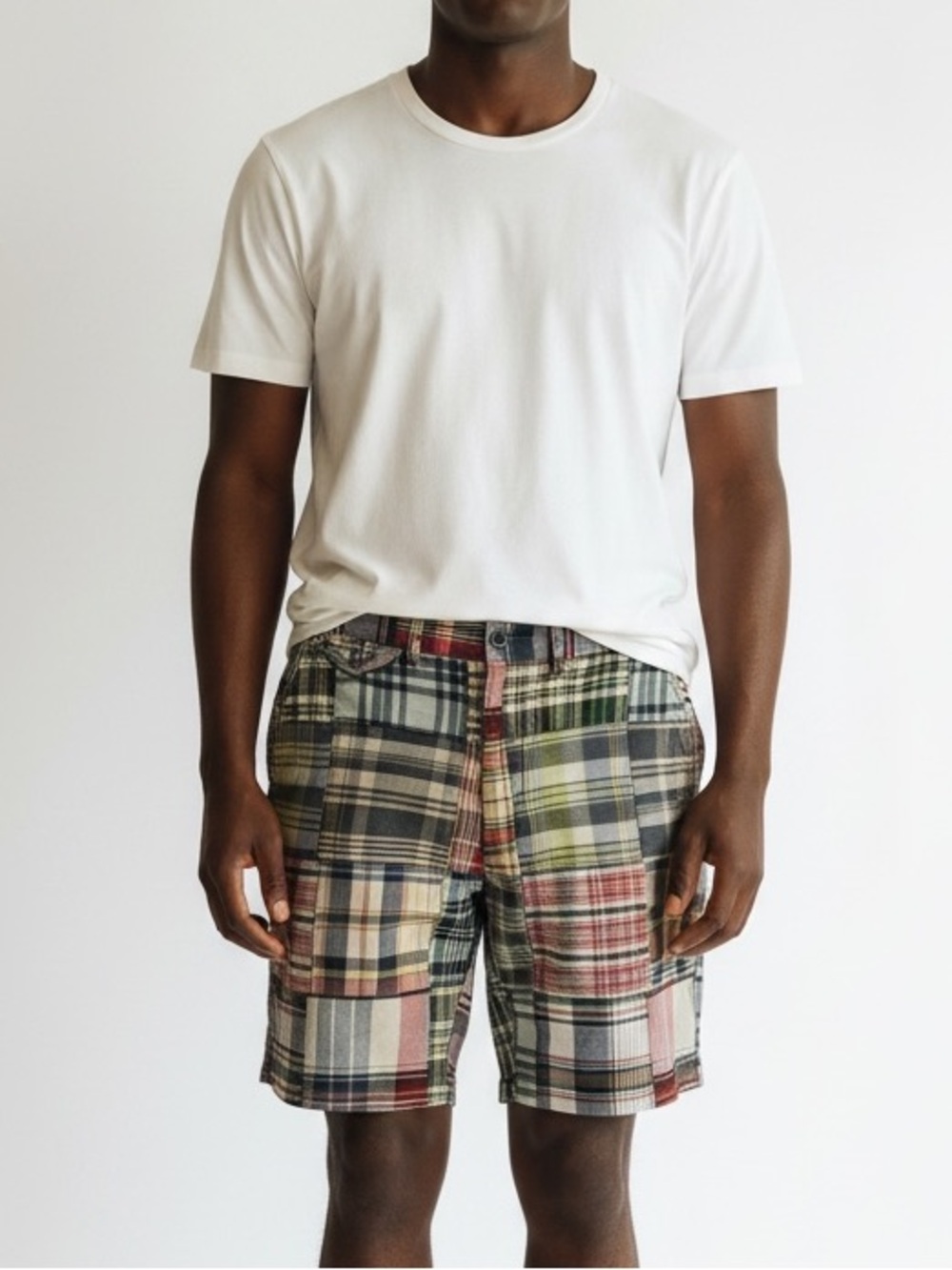 Vintage 90’s Polo Ralph Lauren 8-Inch Straight Patchwork Madras Short | Size 30